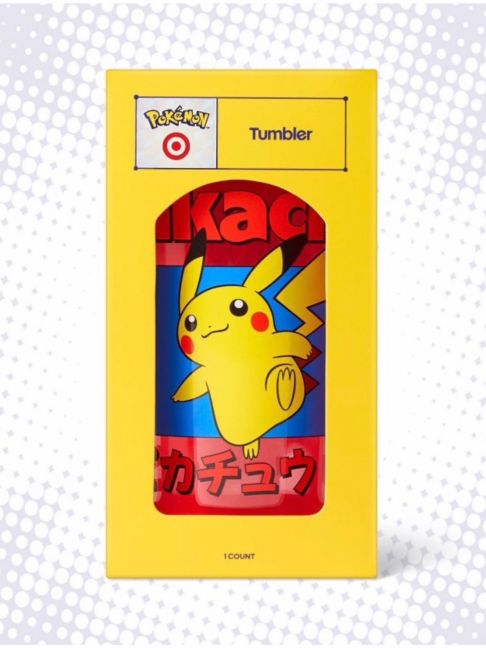 Pokemon Yellow Blue Red Pikachu Tumbler